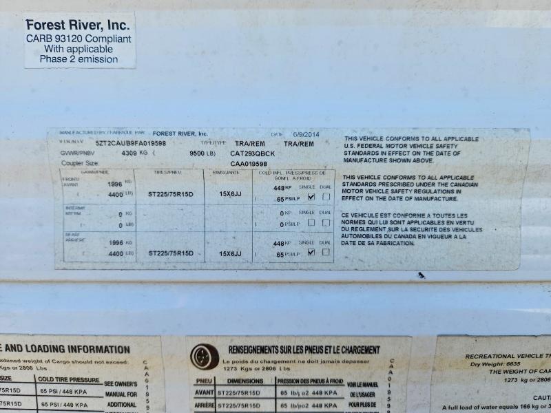 Продажа на аукционе авто 2015 Coachmen Catalina Series, vin: 5ZT2CAUB9FA019598, номер лота: 51370106