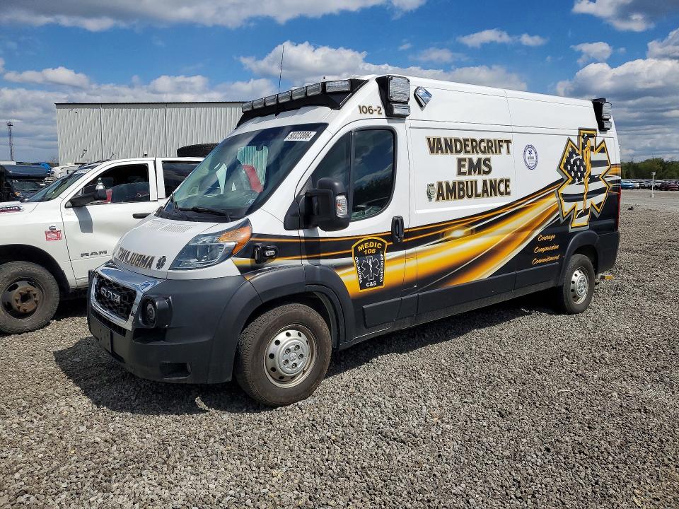 2021 Ram Promaster 3500 მანქანა იყიდება აუქციონზე, vin: 3C6MRVHG3ME529114, აუქციონის ნომერი: 50323806