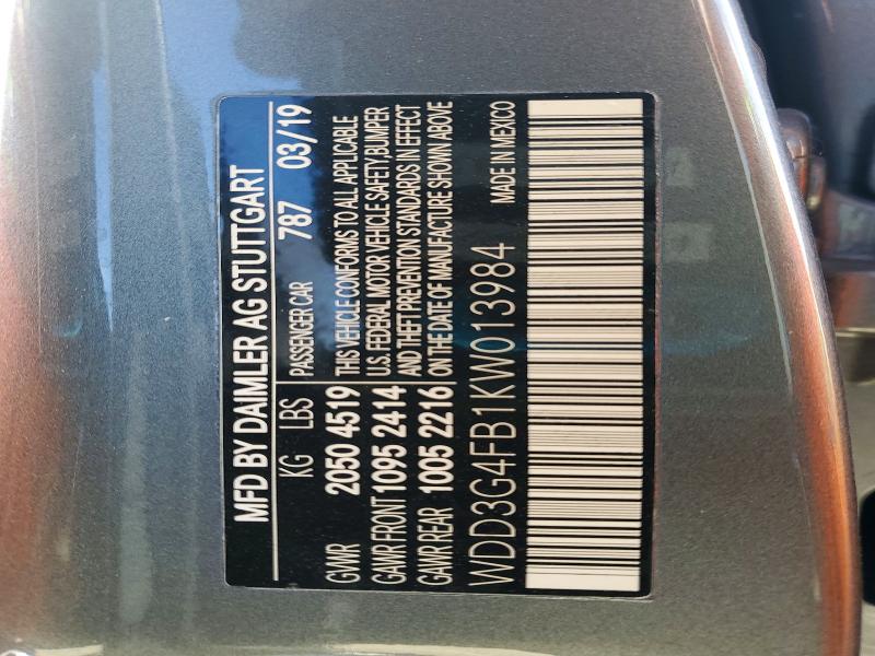 Продажа на аукционе авто 2019 Mercedes-benz A, vin: WDD3G4FB1KW013984, номер лота: 48458866