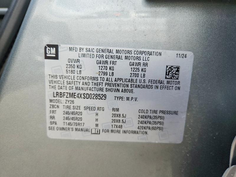 Продажа на аукционе авто 2025 Buick Envision, vin: LRBFZME4XSD028529, номер лота: 48789346