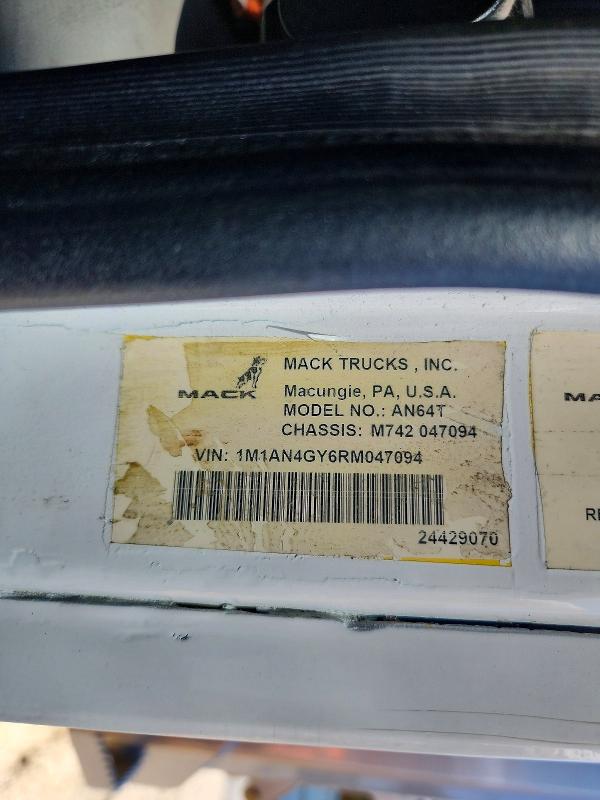 Aukcja sprzedaży 2024 Mack Anthem, vin: 1M1AN4GY6RM047094, numer aukcji: 48501996