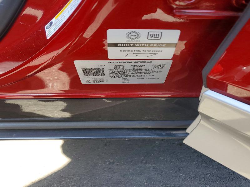 51522636 :رقم المزاد ، 4W5KHMRK5RZ515715 vin ، 2024 Acura Zdx مزاد بيع