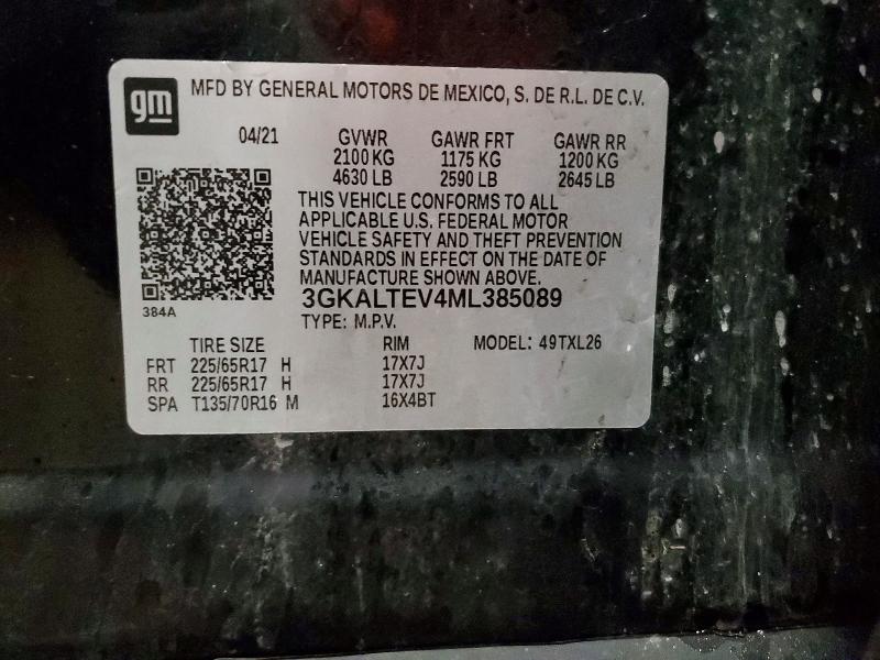 48418456 :رقم المزاد ، 3GKALTEV4ML385089 vin ، 2021 Gmc Terrain مزاد بيع