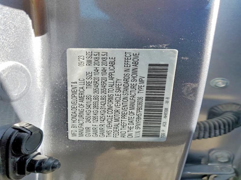 Aukcja sprzedaży 2023 Honda Passport, vin: 5FNYF8H57PB036036, numer aukcji: 50664656