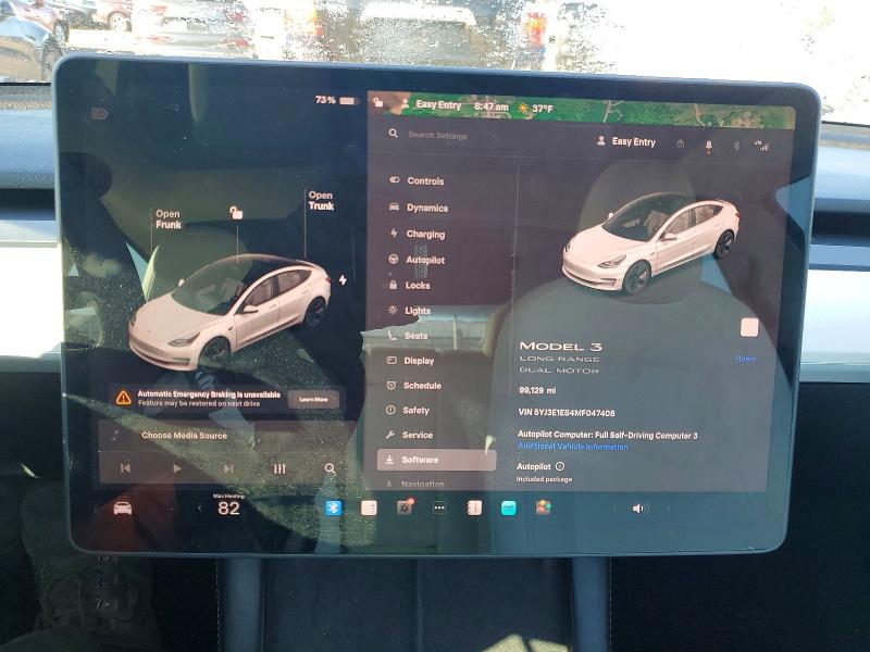 Продажа на аукционе авто 2021 Tesla Model 3, vin: 5YJ3E1EB4MF047408, номер лота: 50283986