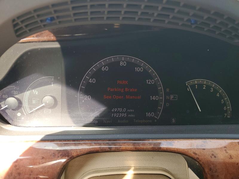 2008 Mercedes-benz S მანქანა იყიდება აუქციონზე, vin: WDDNG86XX8A202764, აუქციონის ნომერი: 49099996