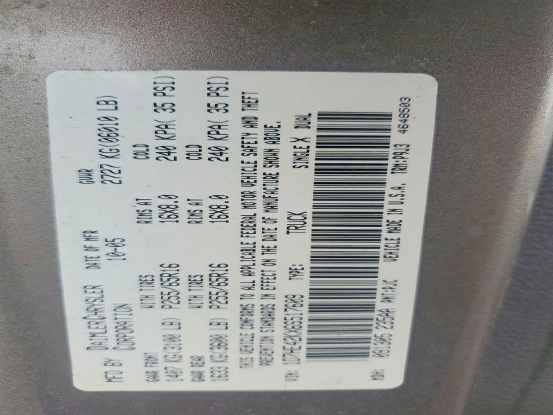 50907606 :رقم المزاد ، 1D7HE42KX6S517609 vin ، 2006 Dodge Dakota مزاد بيع