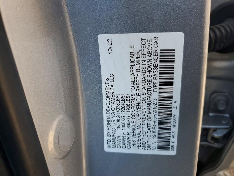 Aukcja sprzedaży 2023 Acura Integra, vin: 19UDE4H65PA010273, numer aukcji: 49385276