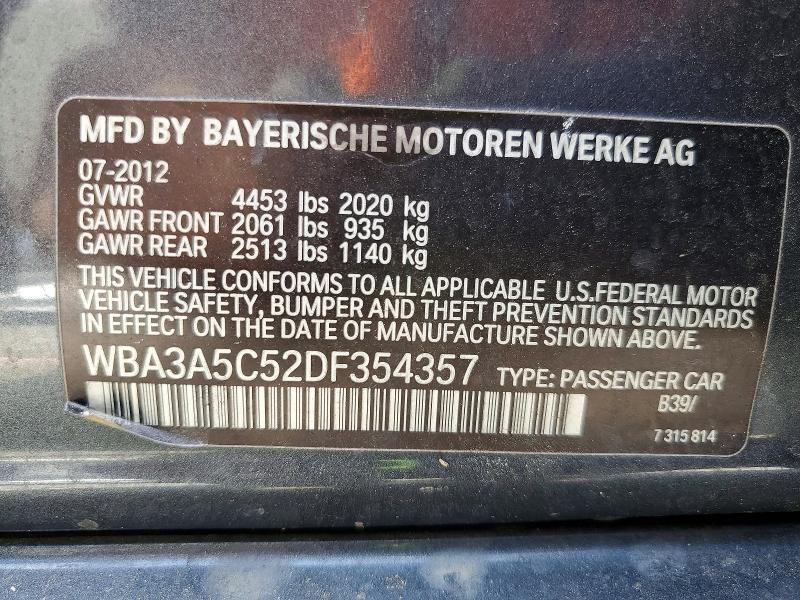 Продажа на аукционе авто 2013 Bmw 328, vin: WBA3A5C52DF354357, номер лота: 49456716