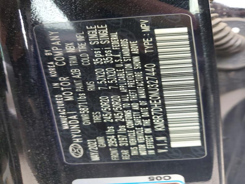 Aukcja sprzedaży 2021 Hyundai Palisade, vin: KM8R7DHE0MU327440, numer aukcji: 46761516