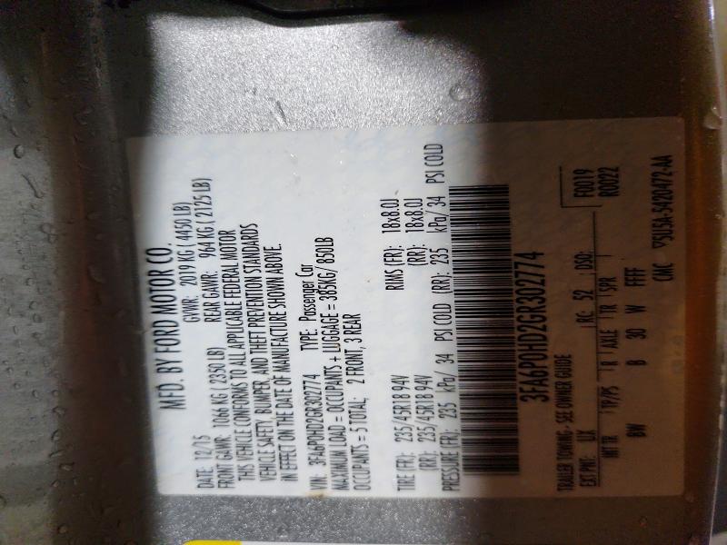 Aukcja sprzedaży 2016 Ford Fusion, vin: 3FA6P0HD2GR302774, numer aukcji: 50426966
