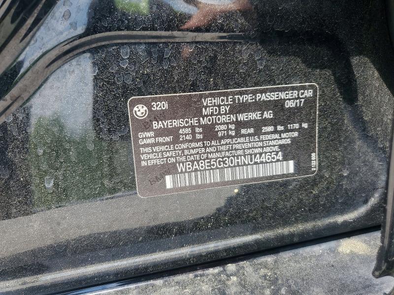 Продажа на аукционе авто 2017 Bmw 320, vin: WBA8E5G30HNU44654, номер лота: 50432596