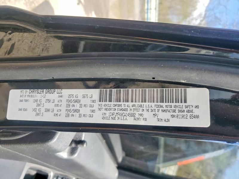 Продажа на аукционе авто 2012 Jeep Liberty, vin: 1C4PJMFK0CW145682, номер лота: 50302716