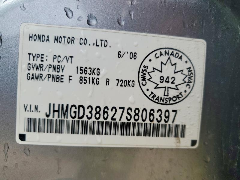 Aukcja sprzedaży 2007 Honda Fit Sport 5dr, vin: JHMGD38627S806397, numer aukcji: 47393456