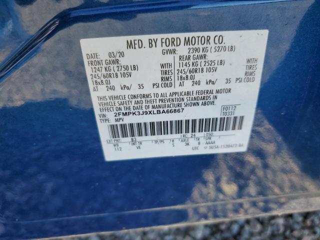 Продажа на аукционе авто 2020 Ford Edge, vin: 2FMPK3J9XLBA66867, номер лота: 49849296