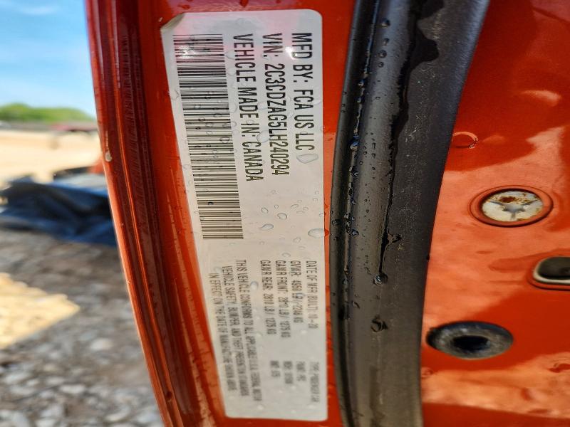 Продажа на аукционе авто 2020 Dodge Challenger, vin: 2C3CDZAG5LH240294, номер лота: 48923396