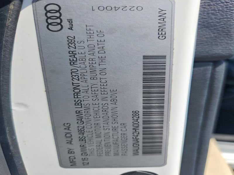 Продаж на аукціоні авто 2017 Audi A4, vin: WAUGNAF42HN004286, номер лоту: 50457276