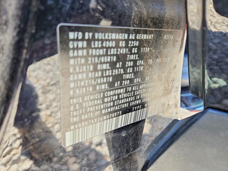 Продаж на аукціоні авто 2016 Volkswagen Tiguan, vin: WVGBV7AX2GW575573, номер лоту: 50954696