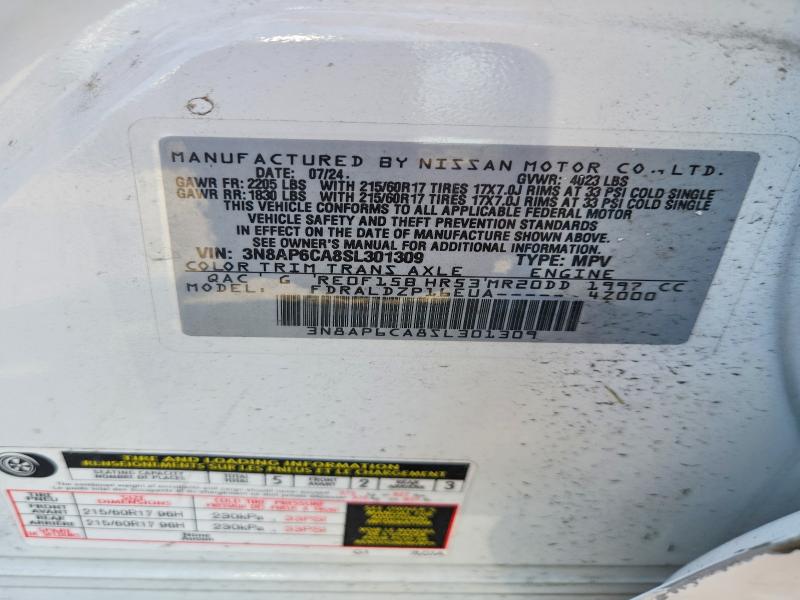 Продаж на аукціоні авто 2025 Nissan Kicks, vin: 3N8AP6CA8SL301309, номер лоту: 51433416
