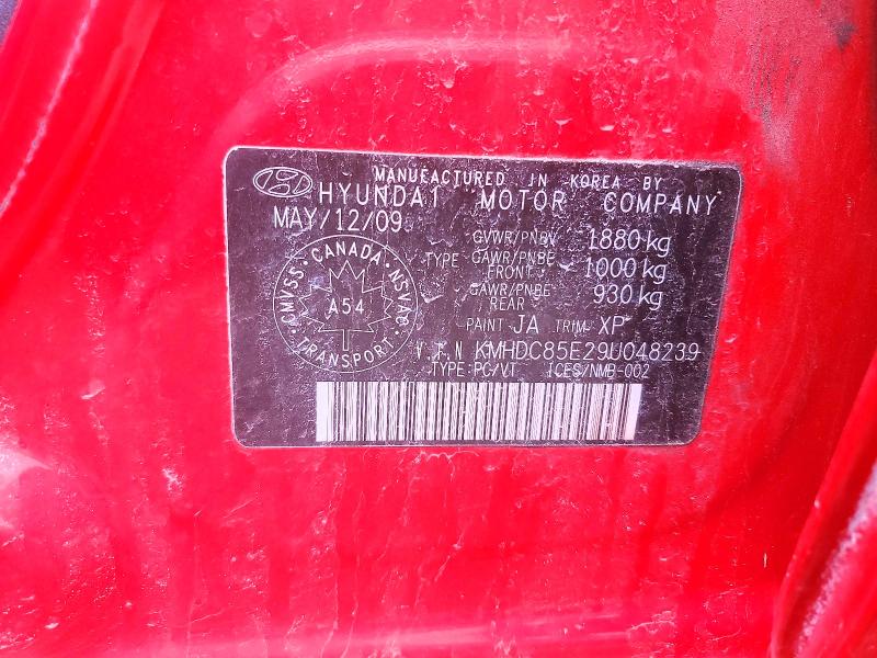 Продаж на аукціоні авто 2009 Hyundai Elantra Touring, vin: KMHDC85E29U048239, номер лоту: 47322496