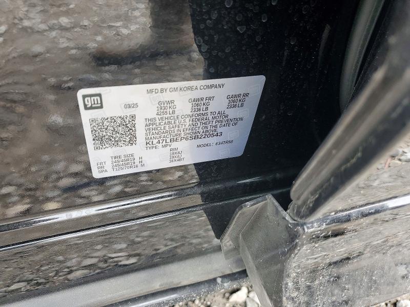2025 Buick Envista მანქანა იყიდება აუქციონზე, vin: KL47LBEP6SB220543, აუქციონის ნომერი: 48697316