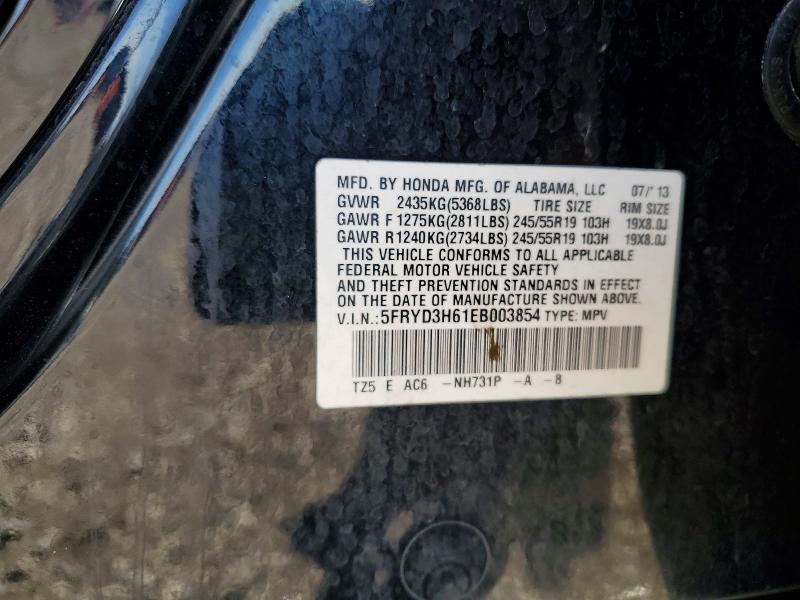 Aukcja sprzedaży 2014 Acura Mdx, vin: 5FRYD3H61EB003854, numer aukcji: 48874066