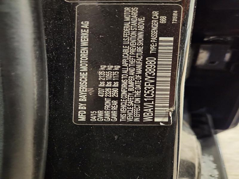 Продажа на аукционе авто 2015 Bmw X1, vin: WBAVL1C53FVY38980, номер лота: 49238476