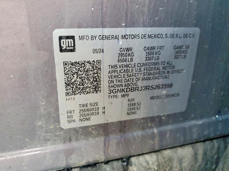 Продаж на аукціоні авто 2024 Chevrolet Blazer, vin: 3GNKDBRJ3RS263598, номер лоту: 51314176