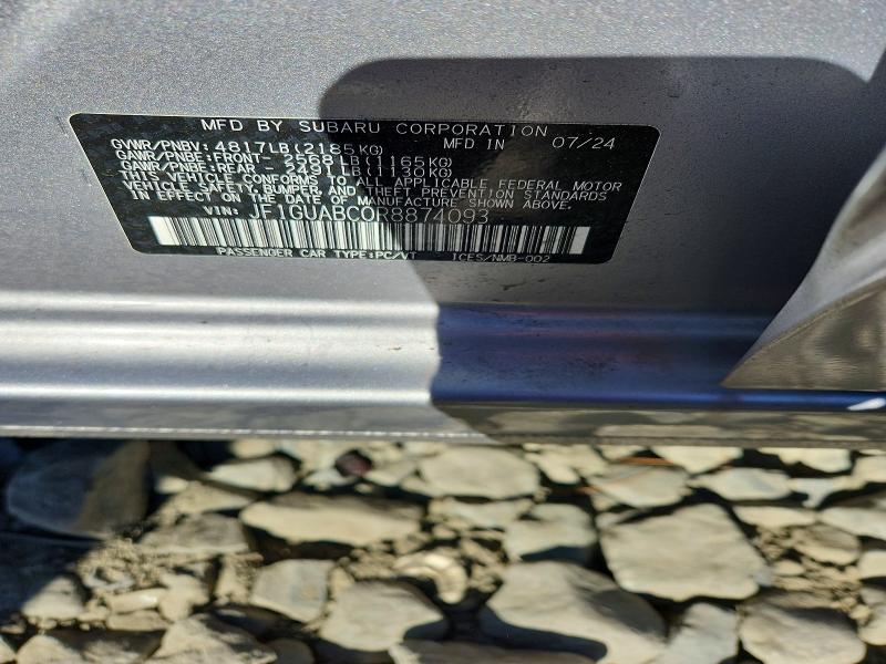 49339216 :رقم المزاد ، JF1GUABC0R8874093 vin ، 2024 Subaru Impreza مزاد بيع