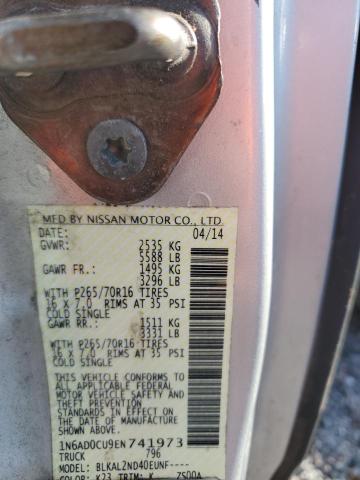2014 Nissan Frontier მანქანა იყიდება აუქციონზე, vin: 1N6AD0CU9EN741973, აუქციონის ნომერი: 50370496