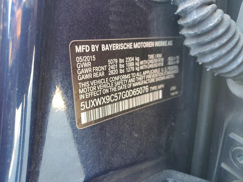 Aukcja sprzedaży 2016 Bmw X3, vin: 5UXWX9C57G0D65076, numer aukcji: 48389586