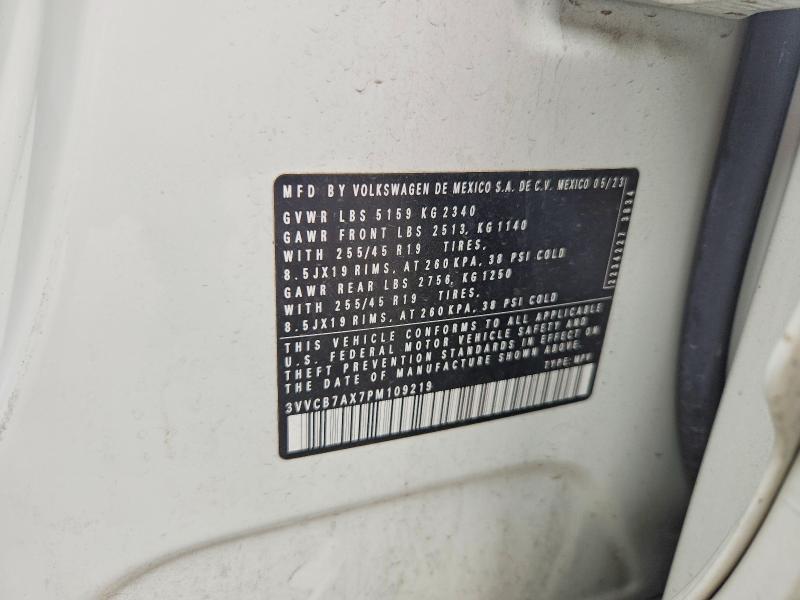 Продаж на аукціоні авто 2023 Volkswagen Tiguan, vin: 3VVCB7AX7PM109219, номер лоту: 49915906