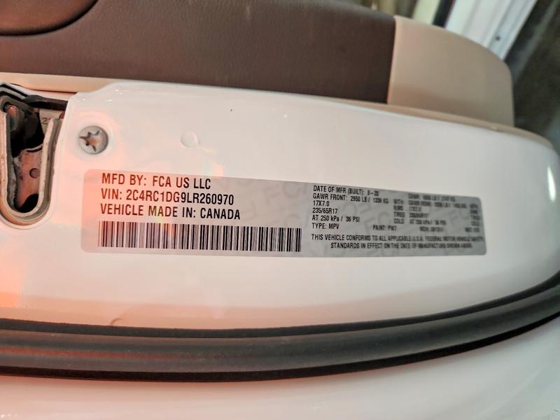Продажа на аукционе авто 2020 Chrysler Voyager, vin: 2C4RC1DG9LR260970, номер лота: 51149846