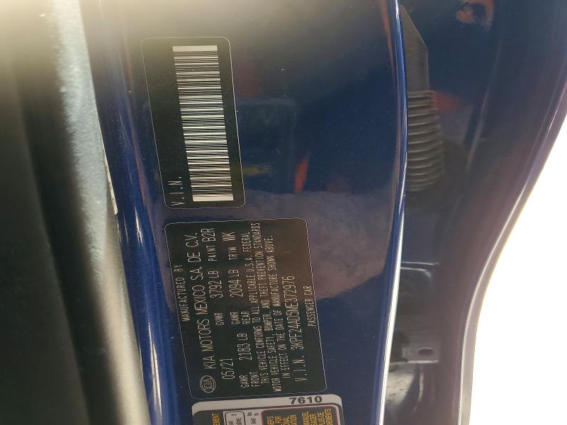 51537856 :رقم المزاد ، 3KPF24AD5ME372976 vin ، 2021 Kia Forte مزاد بيع