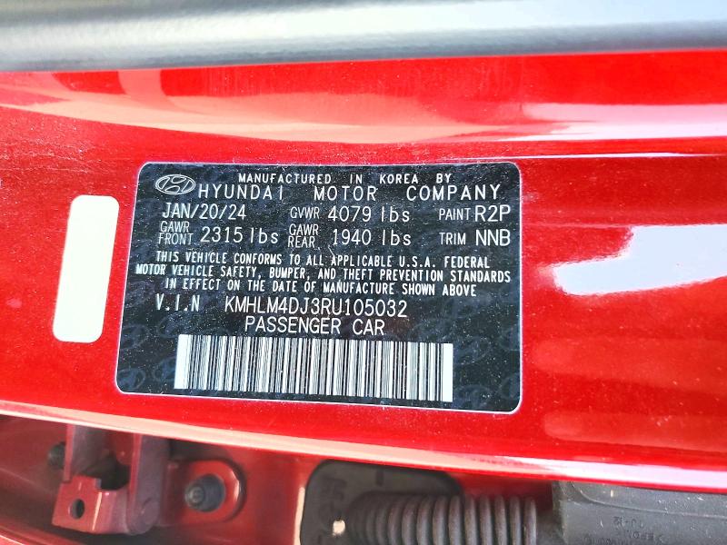 Продаж на аукціоні авто 2024 Hyundai Elantra, vin: KMHLM4DJ3RU105032, номер лоту: 51132496