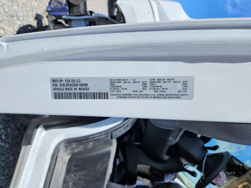 Aukcja sprzedaży 2024 Ram Promaster 1500, vin: 3C6LRVAG3RE148490, numer aukcji: 51478096