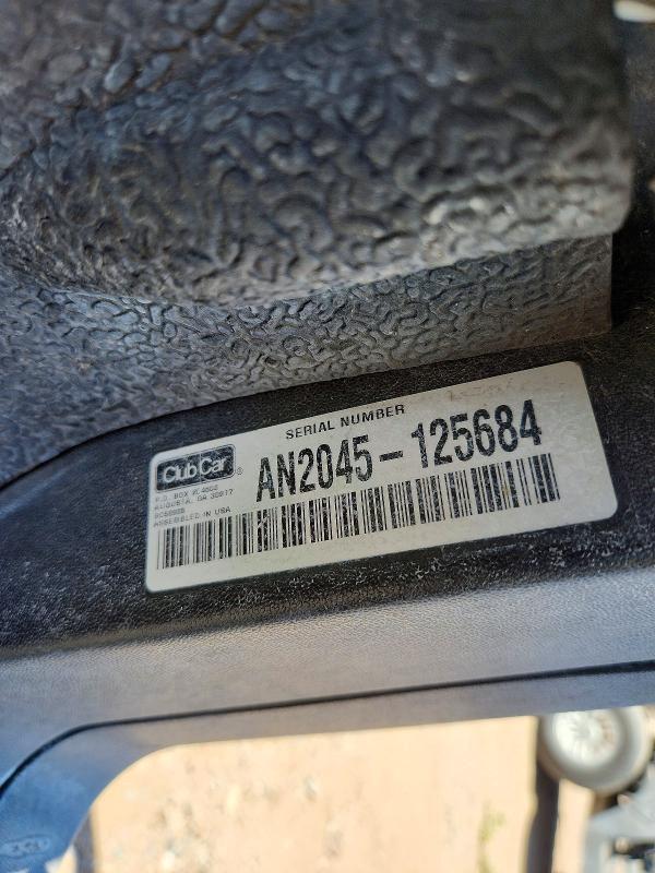 2020 Club Car Tempo Lithium მანქანა იყიდება აუქციონზე, vin: AN2045125684, აუქციონის ნომერი: 49708126