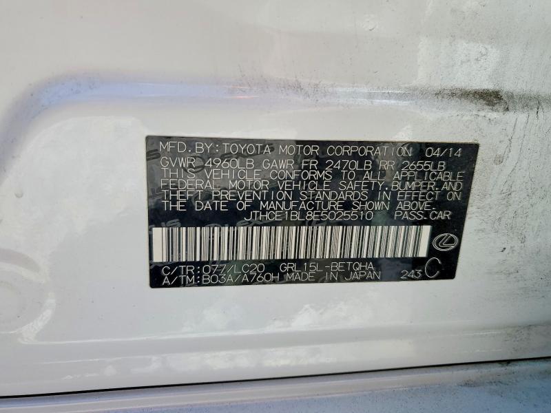Продажа на аукционе авто 2014 Lexus Gs, vin: JTHCE1BL8E5025510, номер лота: 50557426