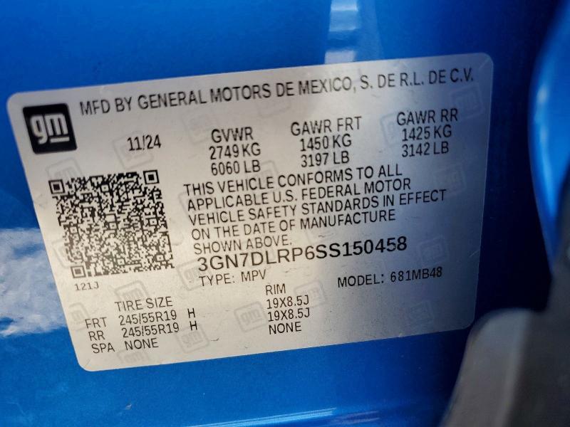 49032606 :رقم المزاد ، 3GN7DLRP6SS150458 vin ، 2025 Chevrolet Equinox مزاد بيع