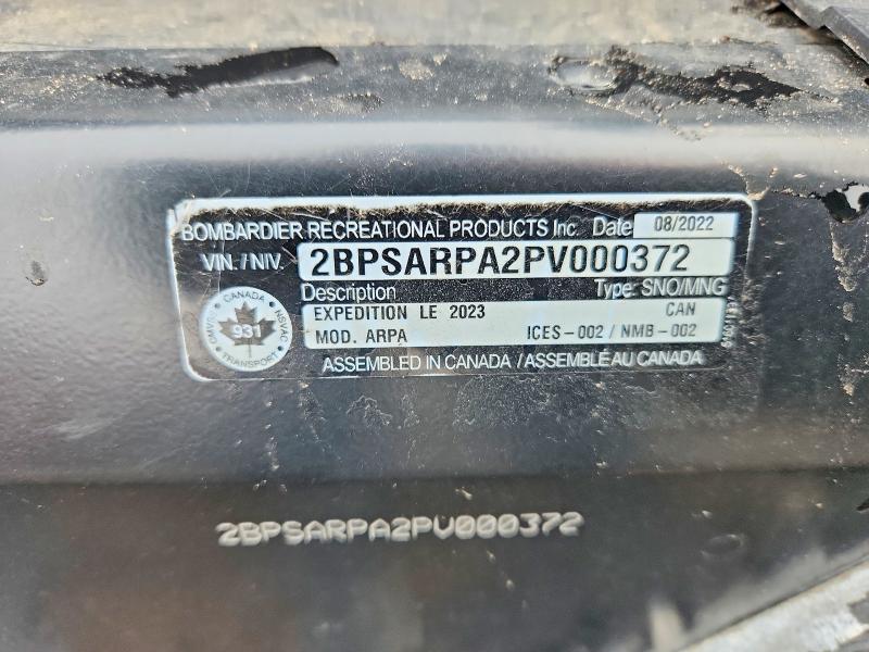 Продажа на аукционе авто 2023 Skid Expedition Le 900 Ace, vin: 2BPSARPA2PV000372, номер лота: 47663676