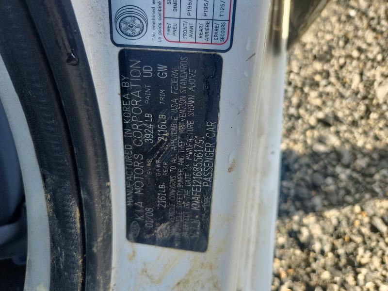 Продажа на аукционе авто 2008 Kia Spectra, vin: KNAFE121685561791, номер лота: 49165436