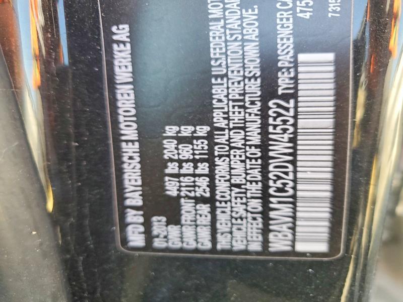 Продажа на аукционе авто 2013 Bmw X1, vin: WBAVM1C52DVW45522, номер лота: 48924476