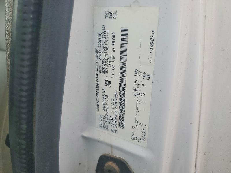 Продажа на аукционе авто 2017 Ford Econoline E350, vin: 1FDWE3FS9HDC40847, номер лота: 48287776
