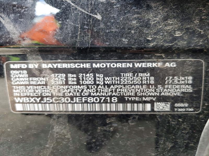 Продажа на аукционе авто 2018 Bmw X2, vin: WBXYJ5C30JEF80718, номер лота: 48595506