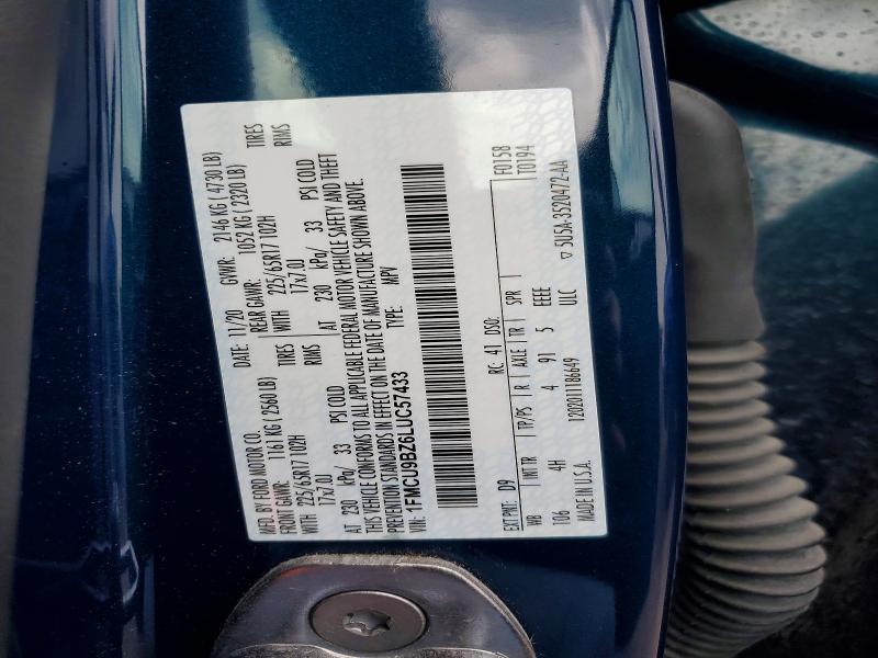 Aukcja sprzedaży 2020 Ford Escape, vin: 1FMCU9BZ6LUC57433, numer aukcji: 51687456
