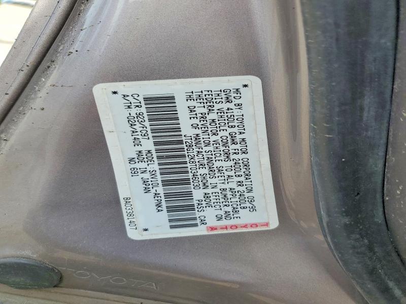 51371496 :رقم المزاد ، JT2BG12K8T0346030 vin ، 1996 Toyota Camry مزاد بيع