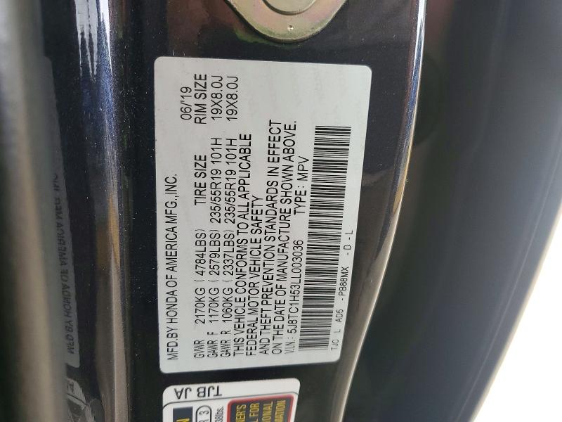Aukcja sprzedaży 2020 Acura Rdx, vin: 5J8TC1H53LL003036, numer aukcji: 51316786