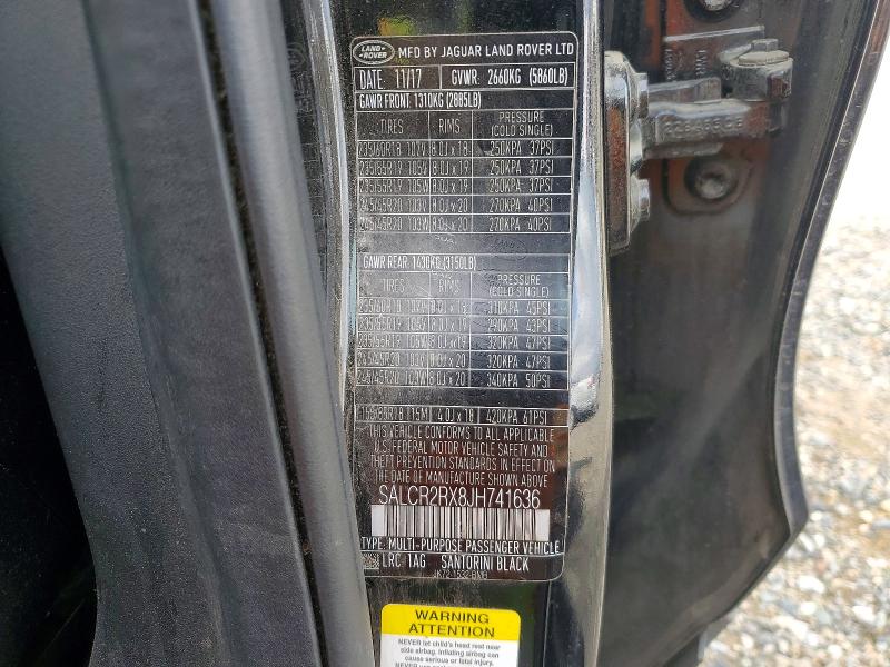 Продажа на аукционе авто 2018 Land Rover Discovery Sport, vin: SALCR2RX8JH741636, номер лота: 47266006