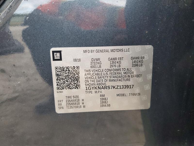 Продаж на аукціоні авто 2019 Cadillac Xt5, vin: 1GYKNARS7KZ133917, номер лоту: 50664626