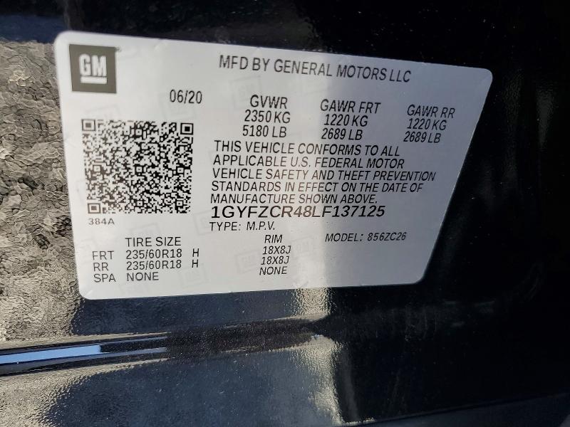 Продаж на аукціоні авто 2020 Cadillac Xt4, vin: 1GYFZCR48LF137125, номер лоту: 49987056